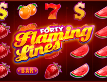 Logo 40 Flaming Lines